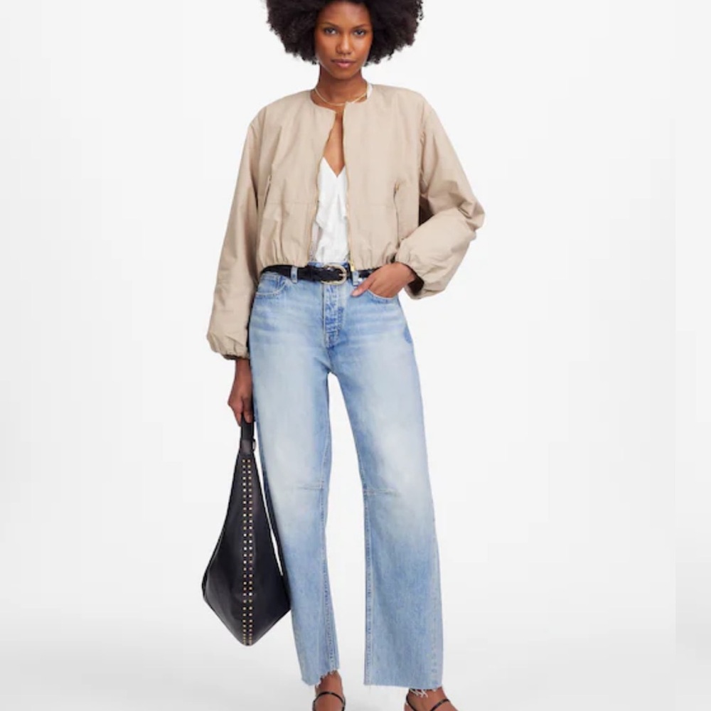 Madewell Women's Barrel Leg Jeans in Light Blue